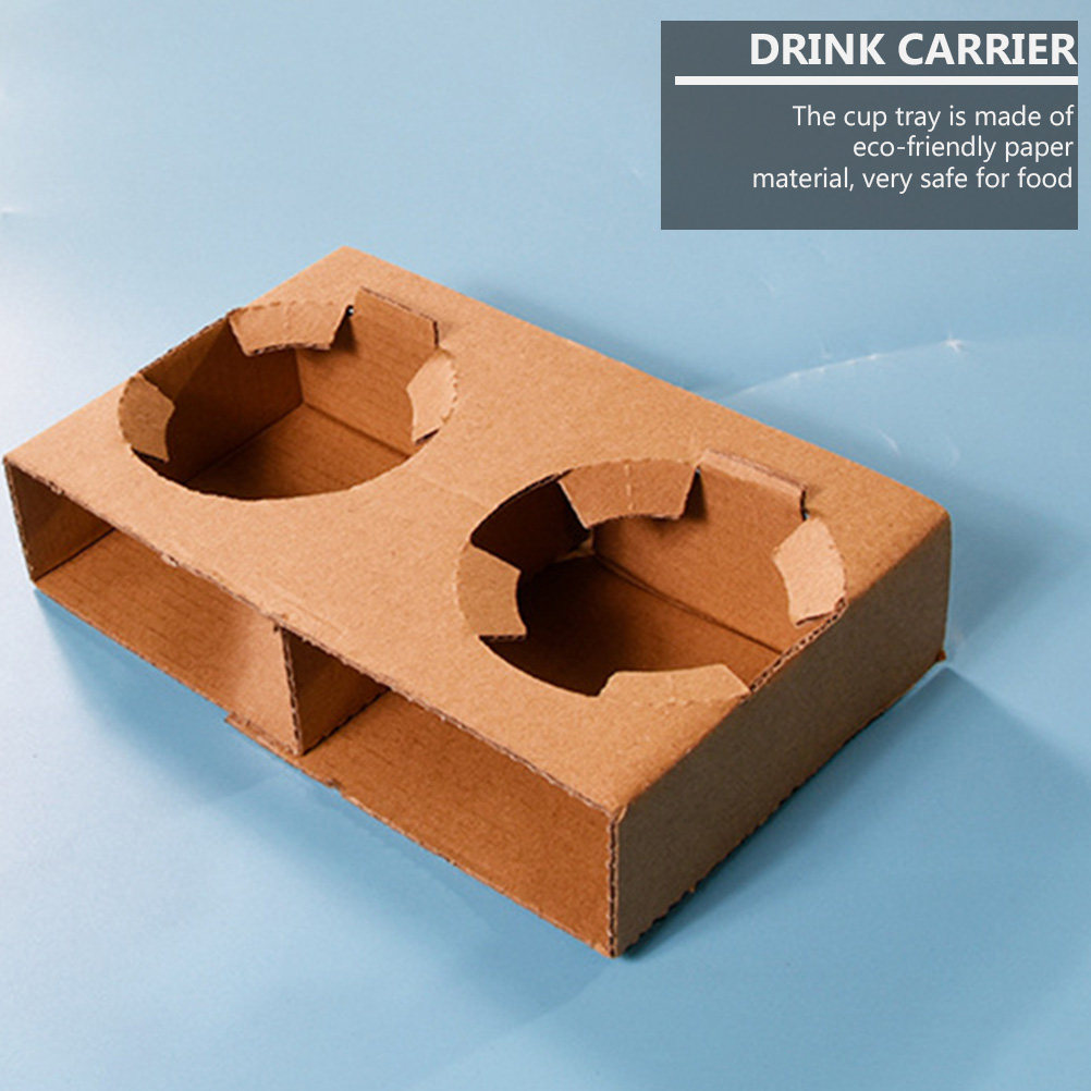 Coffee Tea Holders - 10 Pezzi Portabicchieri in Carta Biodegradabile