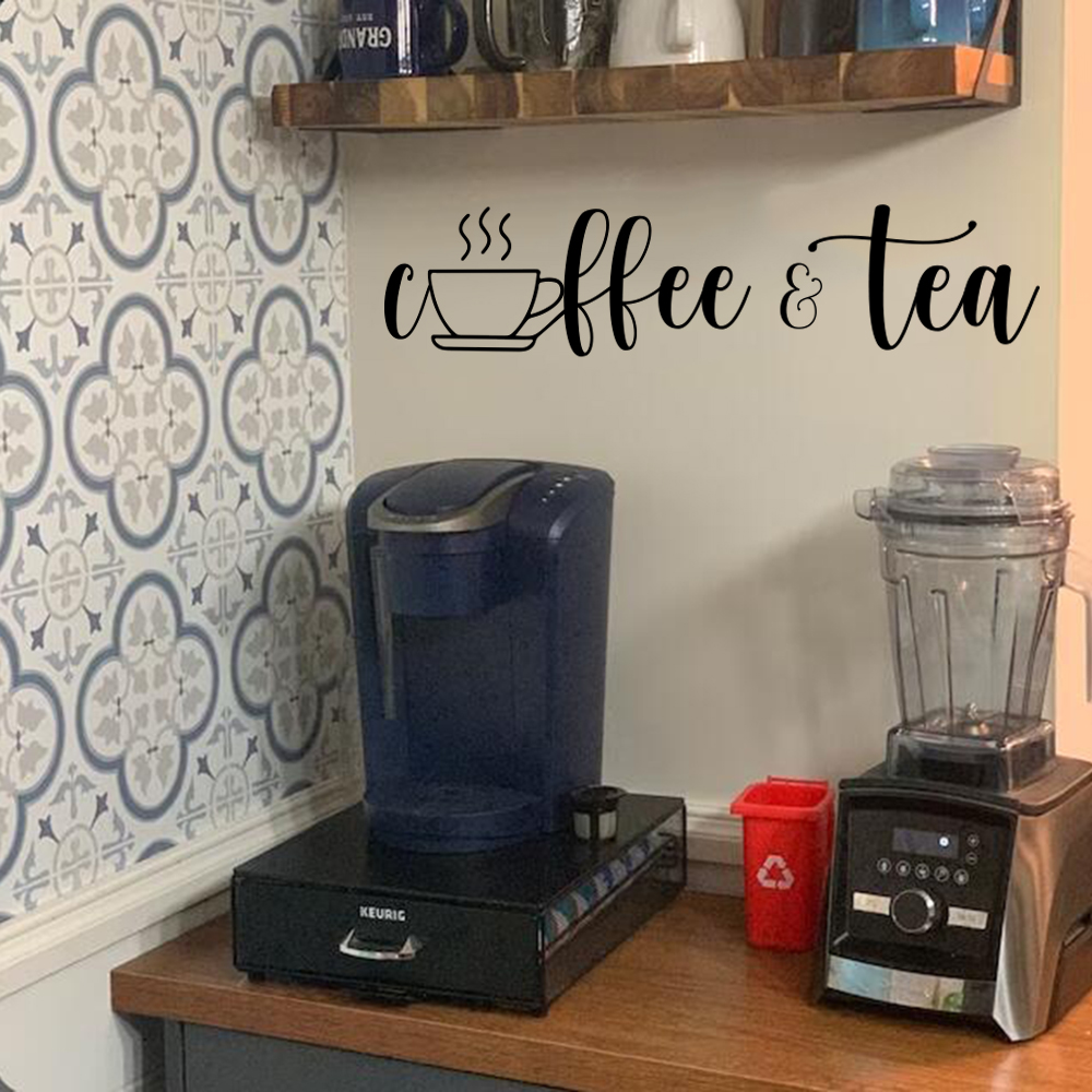 Coffee Tea Festival - Tazza da caffè e tè adesivo