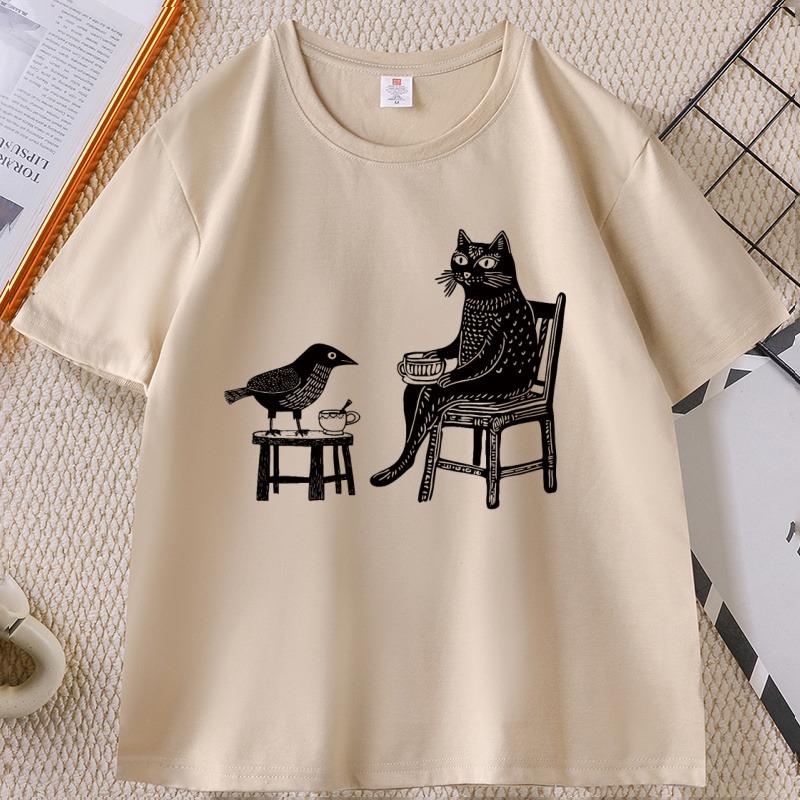 T-shirt grafica da donna con s - Coffee Tea Drawing recensione e prezzo